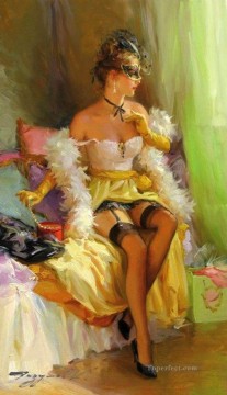 Pretty Woman KR 021 Impressionist Oil Paintings